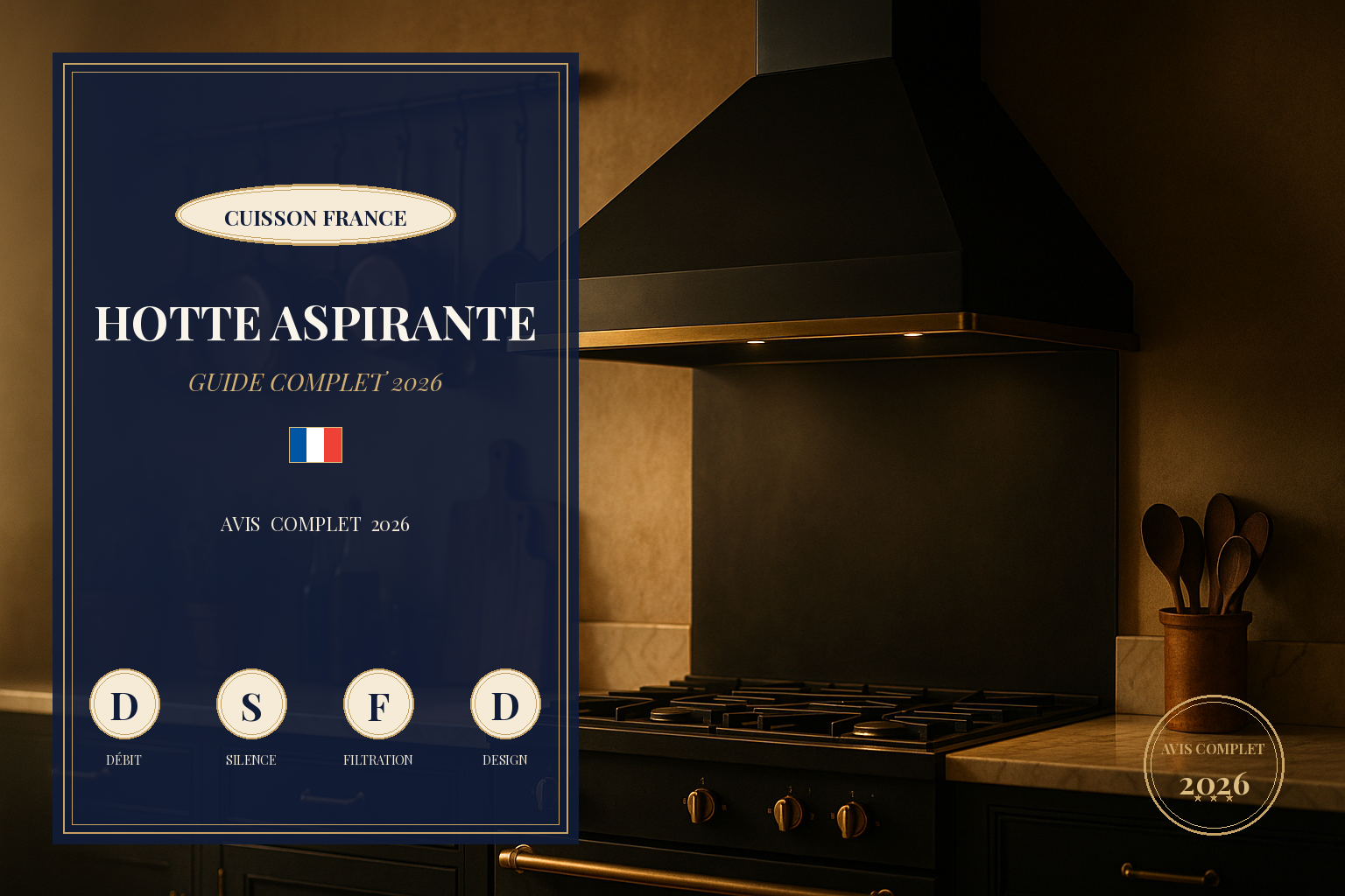 Hotte aspirante : le guide complet 2026 — Cuisson France
