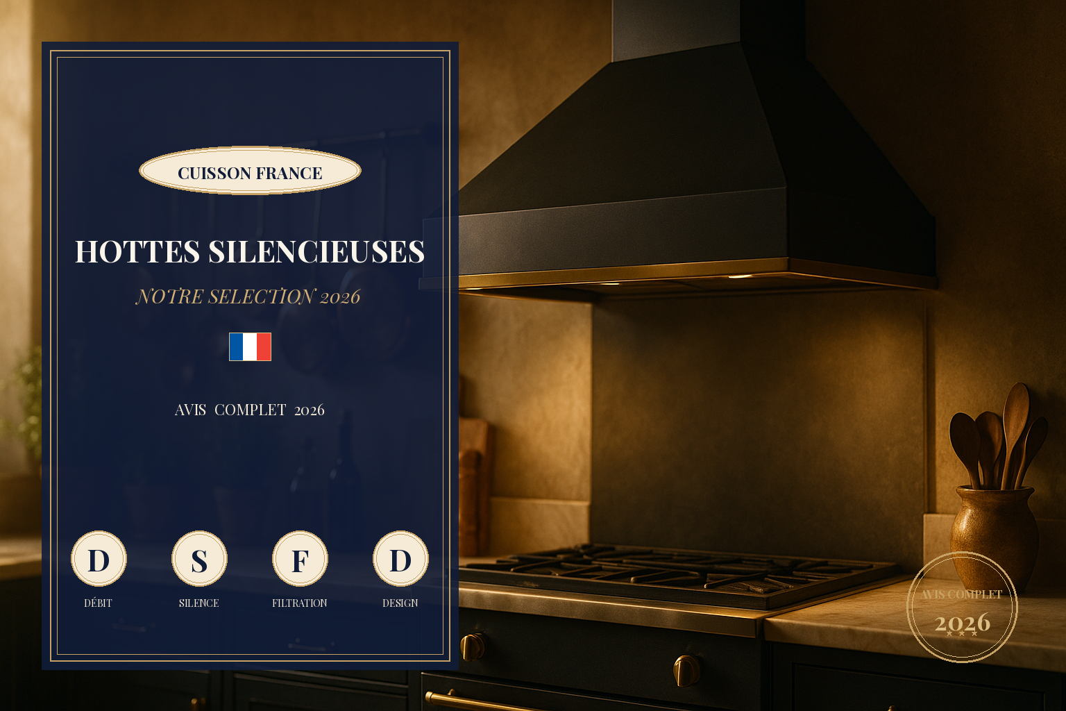 Hottes silencieuses : top des modèles sous 50dB — Cuisson France